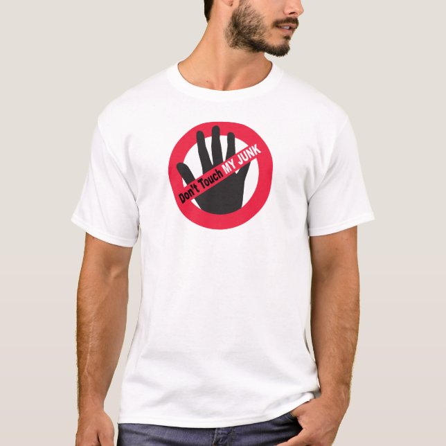 Inte gör handlag mitt skräp t-shirt (Framsida)