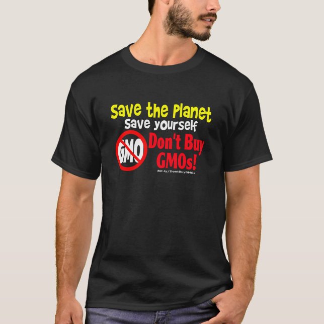 Inte gör köp GMOs T-shirt (Framsida)