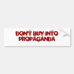 Inte gör köp IntoPROPAGANDA Bildekal