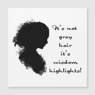 Inte Grått Hair Funny Wisdom-soffert för "gammal å