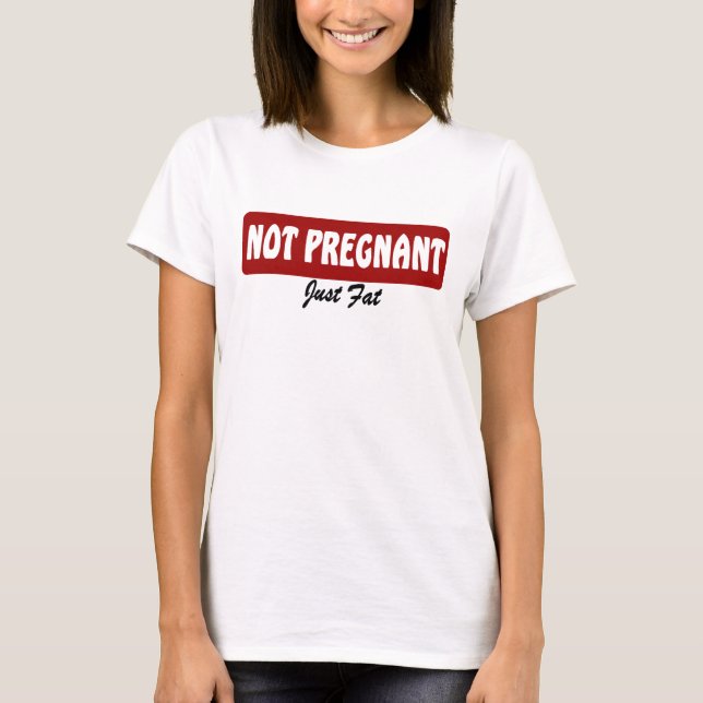 INTE GRAVID ..... PRECIS TJOCK T-SHIRT (Framsida)