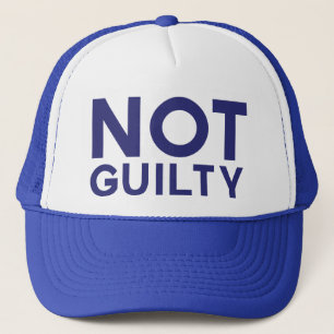 INTE GUILTY roligt fold slogan truckerkeps