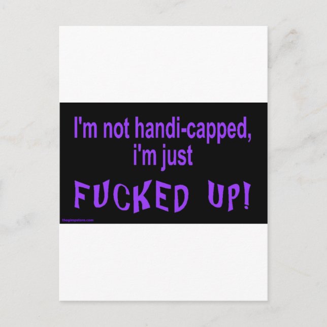 _Inte_handikapp_im_just Vykort (Framsida)