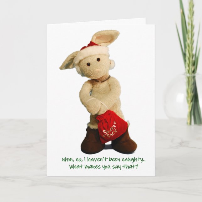 inte har jag inte varit stygg. Julkort 2 Helgkort (Framsida)