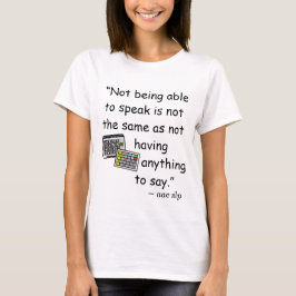 Inte har något att säga t shirt