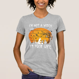Inte Häxa Hustru Halloween Solnedgång Kittel_1 T Shirt
