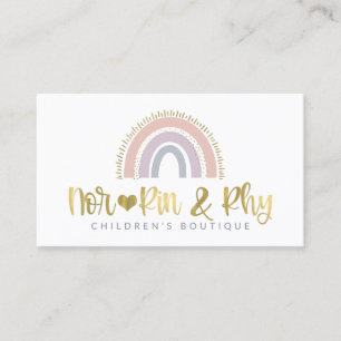 Inte heller Rin & Rhy Boutique - Ej redigerbar mal Visitkort