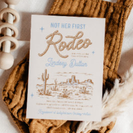 Inte hennes första inbjudan till Rodeo Baby Shower