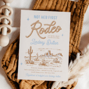 Inte hennes första inbjudan till Rodeo Baby Shower