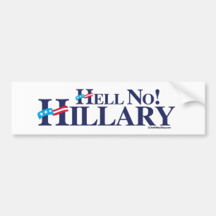 Inte Hillary - - Anti-Hillary - .png Bildekal