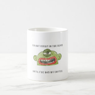 INTE HÖGER MUGG för KAFFE 6C [VIT]