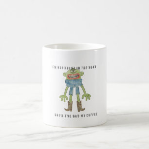 INTE HÖGER MUGG för KAFFE 6D [VIT]