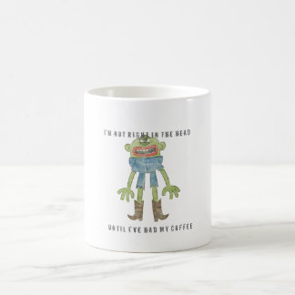 INTE HÖGER MUGG för KAFFE 6D [VIT]