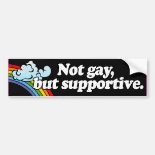 INTE HOMO MEN STÖDJANDE --.png Bildekal