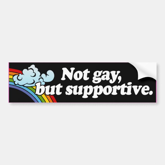 INTE HOMO MEN STÖDJANDE --.png Bildekal (Framsidan)