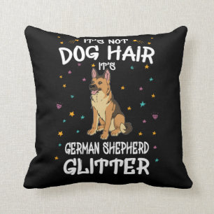 Inte Hund Hair den tyska shepherd Glitter Kudde