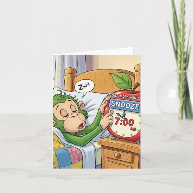 Inte i dag, Alarm - Sömnig 💤 i lågenergiläge 🙈 Inbjudan (Framsida)