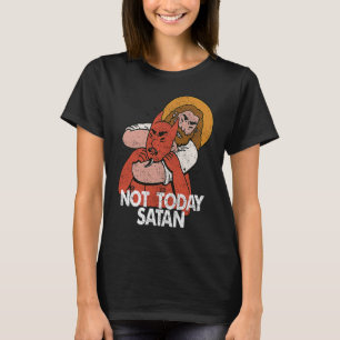 Inte i dag är Satan Jiu Jitsu Vintage Christian T Shirt