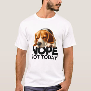 Inte i dag beagle t shirt