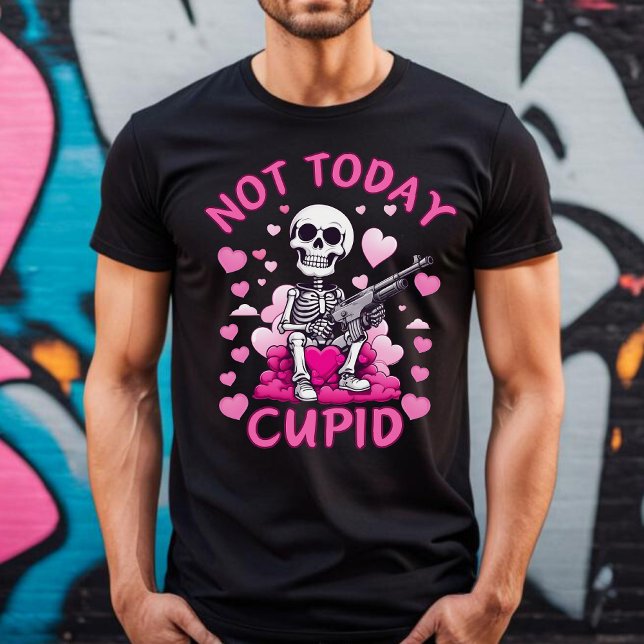 Inte i dag Cupid Anti alla hjärtans dag's T-shirt (Skapare uppladdad)