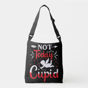 Inte i dag Cupid Funny Valentine Day Axelväska
