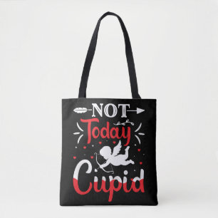 Inte i dag Cupid Funny Valentine Day Tygkasse