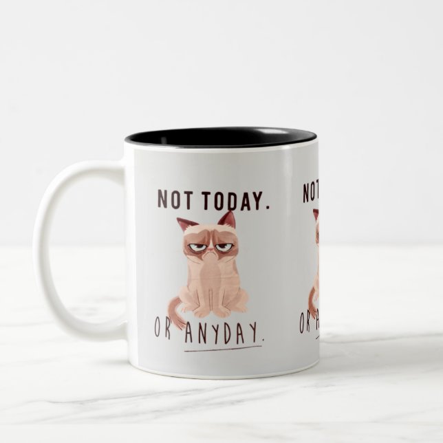 Inte i dag eller i dag Två-Tonad mugg (Vänster)