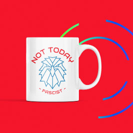 Inte i dag, fascist - fetstiskt ädelt klassisk Mug Kaffemugg