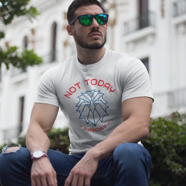 Inte i dag, fascist - Geometric Eagle Shirt T (Skapare uppladdad)