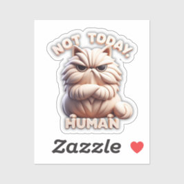 Inte i dag, Human Grumpy Cat Vinyl Sticker Klistermärken