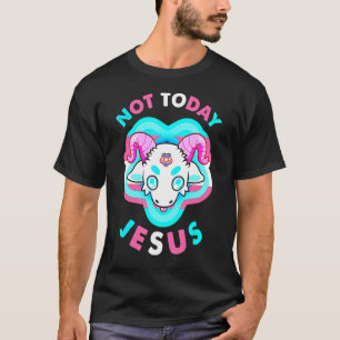 Inte i dag Jesus Transgender Lgbt Satan Goat T Shirt
