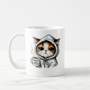 Inte i dag katt, fin katt, kaffe Älskare, klump Kaffemugg
