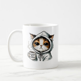 Inte i dag katt, fin katt, kaffe Älskare, klump Kaffemugg