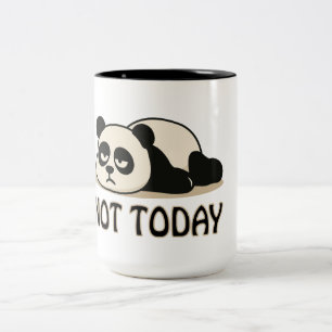 Inte i dag Panda Två-Tonad Mugg