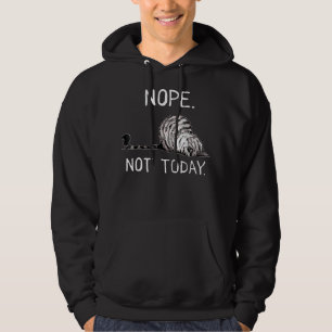 Inte i dag så roligt i Lazy Cat Premium T-Shirt Hoodie
