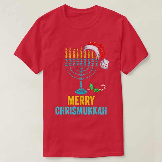 Inte i dag Santa Hanukkah Chanukah Santa Hat Menor T Shirt (Design framsida)