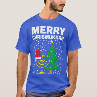 Inte i dag Santa Hanukkah Chanukah Santa Hat Menor T Shirt
