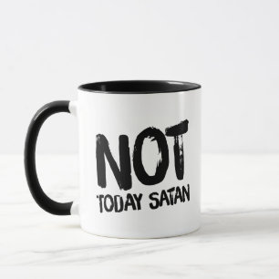 Inte i dag Satan Coffee Mugg