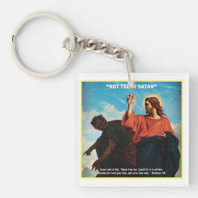 Inte i dag Satan Matthew 4:10 (Framsidan)