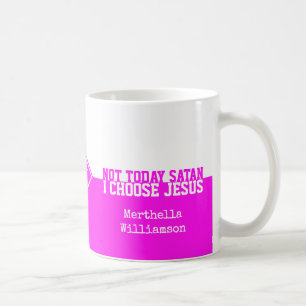 INTE I DAG SATAN Monogram Kaffemugg