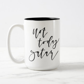 Inte i dag Satan mugg