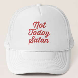 Inte i dag Satan roligt citationstecken Keps