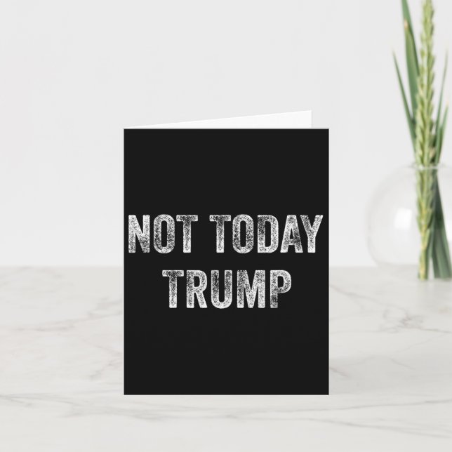 Inte i dag trampar inte min president Pro Democrac Kort (Framsida)