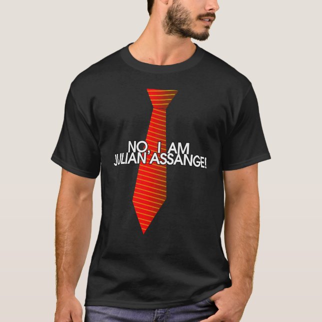 Inte I-förmiddag Julian Assange T-shirt (Framsida)