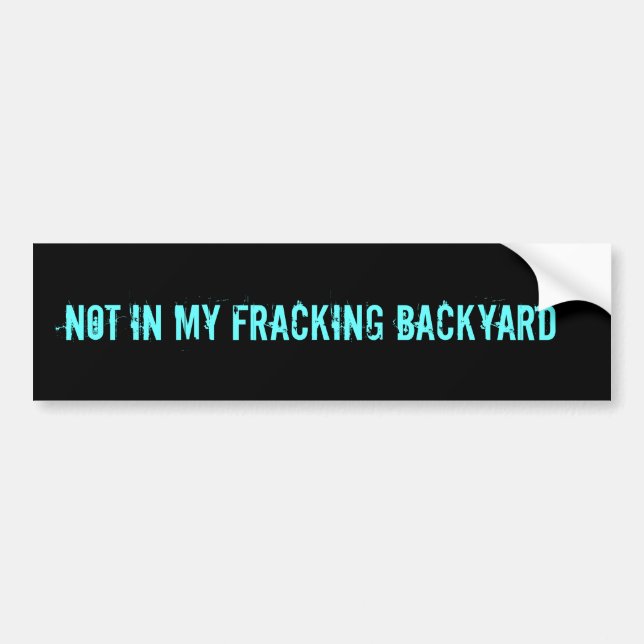 INTE I MIN FRACKING-TRÄDGÅRD BILDEKAL (Framsidan)