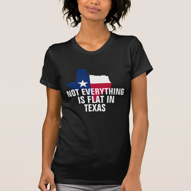 Inte i Texas Womens Kurvor Humor Rolig tröja (Framsida)