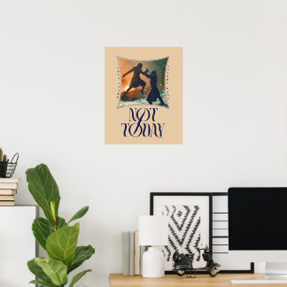 "Inte idag" Arya Stark Vs. Natten Kung Poster