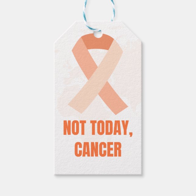 Inte Idag, Cancer | Överlevarfirande Present Presentetikett (Framsidan)