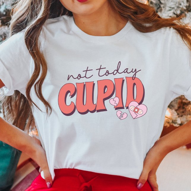 Inte idag Cupid, anti-Alla hjärtans dag T Shirt (Skapare uppladdad)