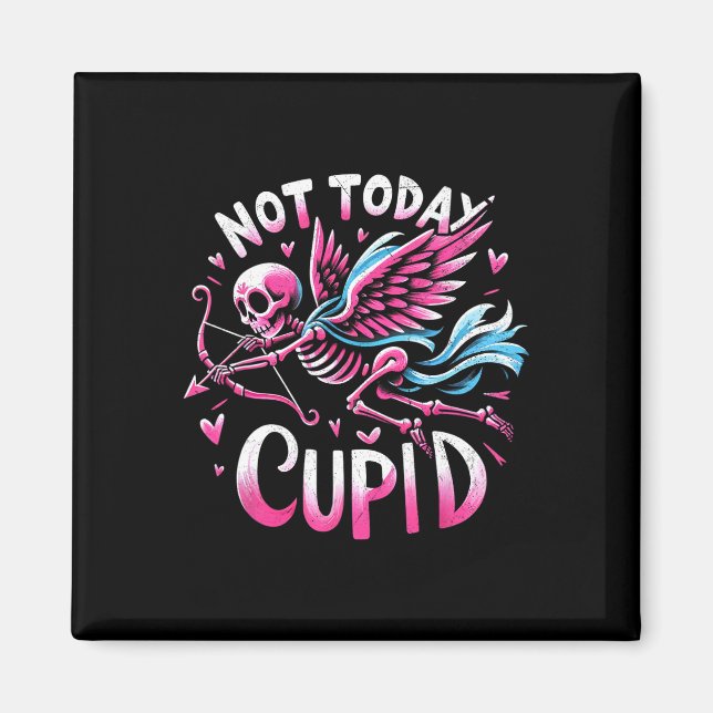 Inte Idag Cupid Anti Valentinsdag För Magnet (Framsidan)